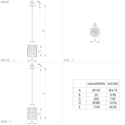 MILLIGAN Lampa wisząca 1