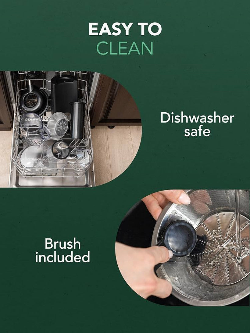 Sokowirówka Twinzee do wyciskania soków owocowych i warzywnych - 850 W - Sokowirówka z szyjką 75 mm i 2 prędkościami