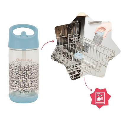 Badabulle Kubek Niekapek Bidon ze Słomką 350ml