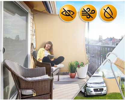 ŻAGIEL PRZECIWSŁONECZNY KWADRATOWY 4X4 M HDPE