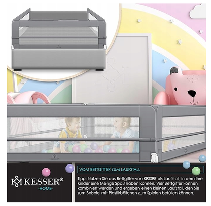 BARIERKA OCHRONNA DO ŁÓŻKA ZABEZPIECZAJĄCA 150 X 42 x 44 CM