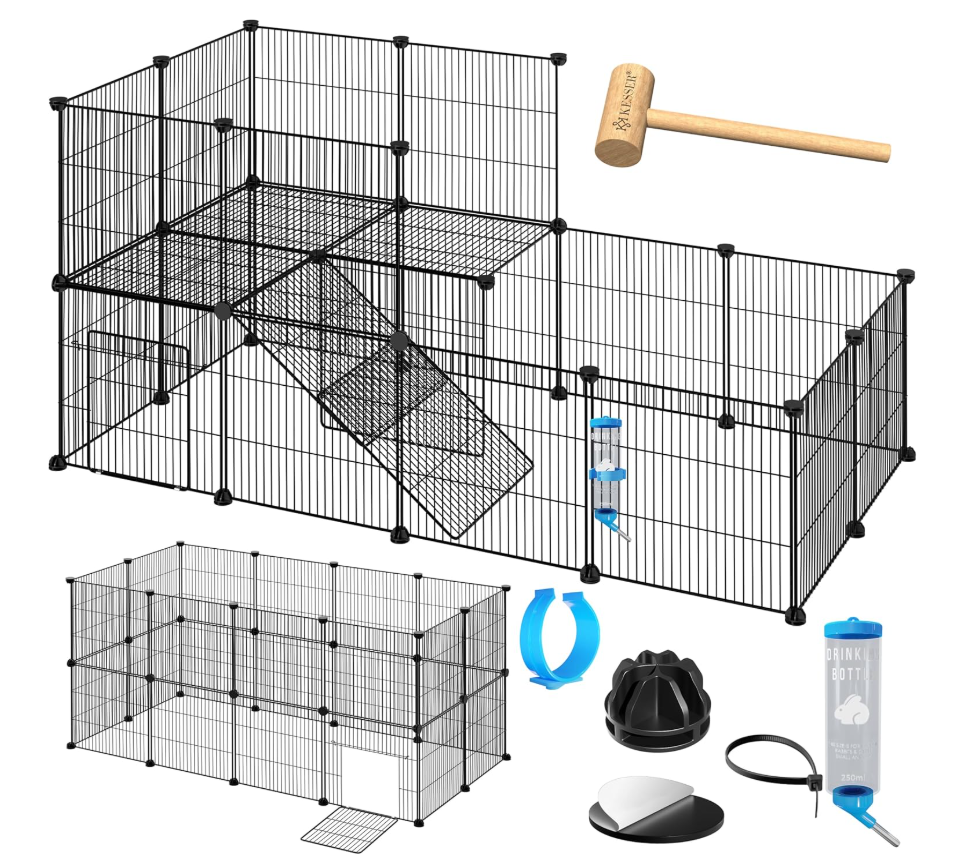 Wybieg dla zwierząt KESSER – czarny Klatka Dla Gryzoni, Królików