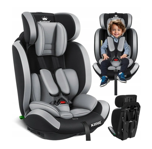 Fotelik samochodowy Kidiz szary 9-36kg