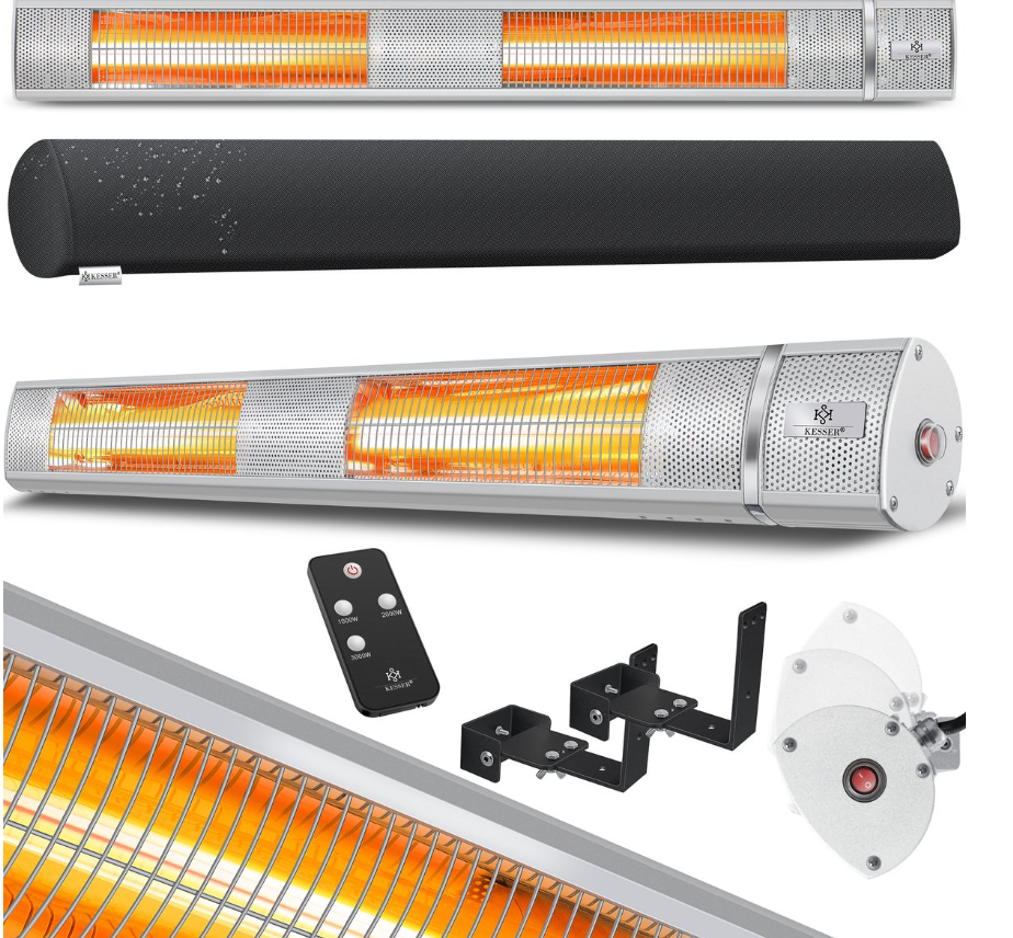 Grzejnik Tarasowy Promiennik KESSER Ogrzewanie na podczerwień IR 3000 W
