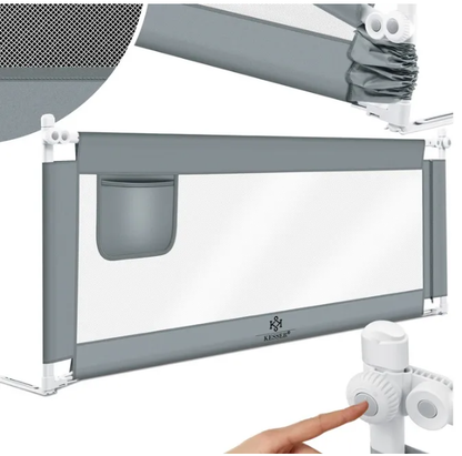 BARIERKA OCHRONNA DO ŁÓŻKA OSŁONA ZABEZPIECZAJĄCA 200cm x 44 cm x 72-96cm