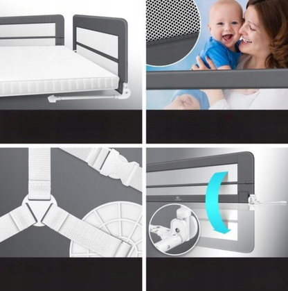 BARIERKA OCHRONNA DO ŁÓŻKA ZABEZPIECZAJĄCA 180 X 42 x 44 CM