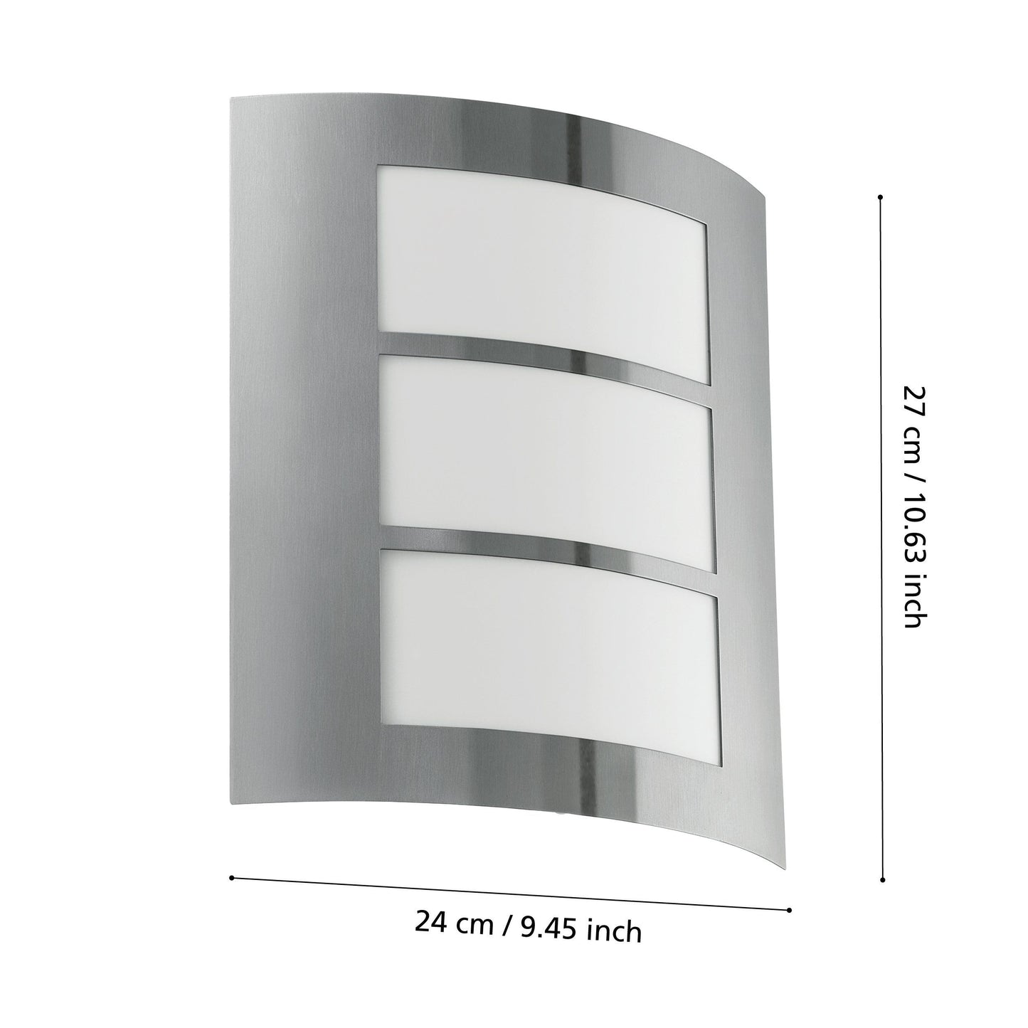 CITY lampa ścienna kinkiet zewnętrzny E27 z czujnikiem ruchu stal nierdzewna